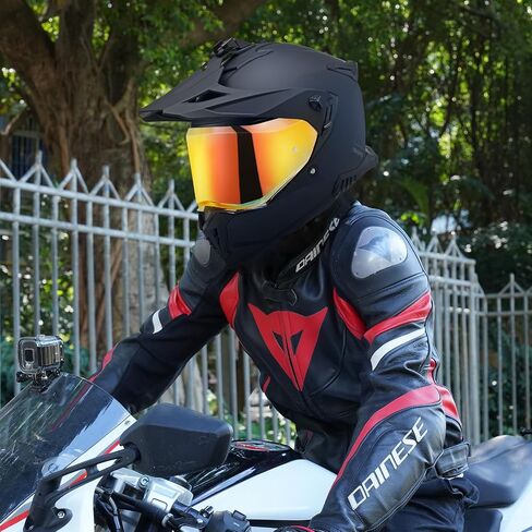 VCOROS Helmet Face Shield for Sedici Duale Mips Helmet Visor Mips Parlare For SEDICI Duale Forged Carbon Helmets Replacement (Chrome Red) in Saudi Arabia