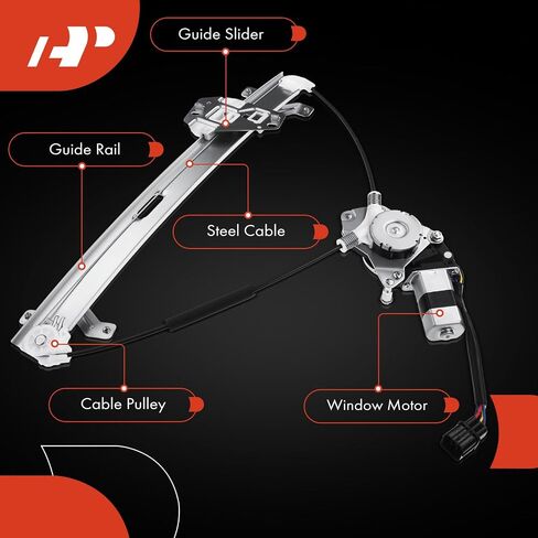 A-Premium Power Electric Window Regulator with Motor Compatible with Acura TSX 2004-2008 Sedan Front Driver Side in Kuwait