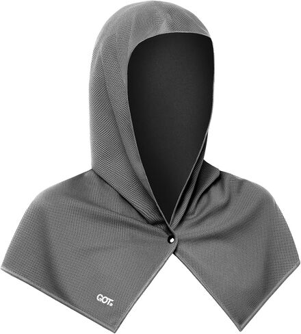 GOT Sports Cooling Hoodie Towel - Instant Cooling with Evaporative Effect - UV Cooling Head & Neck Wraps for Men Women in Saudi Arabia