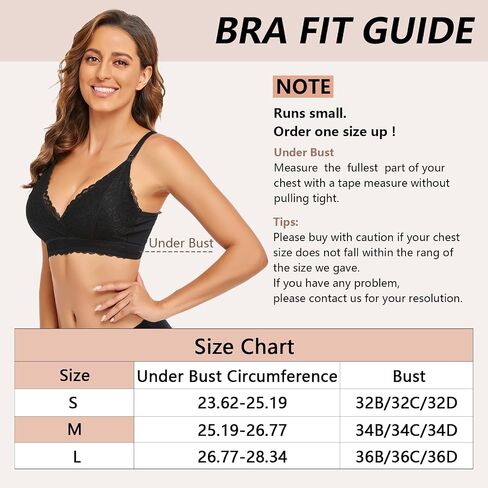 Nursing Bras Wireless Padded V Neck Lace Breastfeeding Comfort Maternity Bralette Natural Shape Pregnancy Bra in Saudi Arabia