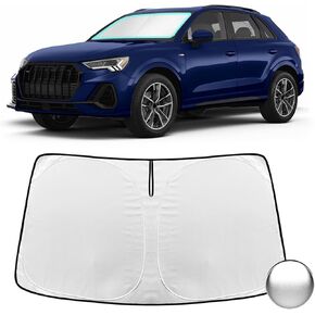 Windshield Sunshade for Ni-ssan Titan 2020-2024 Custom Fit Front Window Sun Shade Blocks 99% UV Rays Foldable Shield Protect Car Interior Accessories
