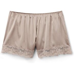 Woman's Lace Trim Silk Shorts