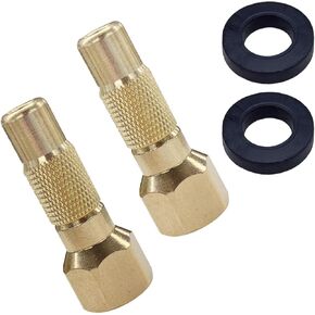 2PCS Car Tire Air Chuck, Heavy-Duty Screw on Tire Air Chuck with 1/4'' NPT Thread, Brass Twist-on Chucks for Inflator Gauge and Compressor, Universal Car Accessories