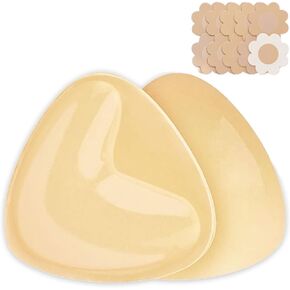 TAOHUA GARDEN Bra Pads Inserts, Removable Push up Sticky Bra Pads Inserts, Air Cotton, Foam Sponge, Breathable