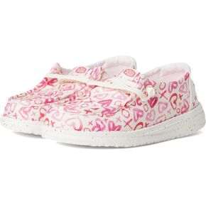Hey Dude Girl's Wendy Watercolor Hearts (Little Big Kid) Loafer
