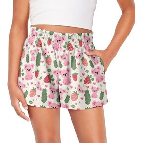 Girls Athletic Shorts 3-16 Kids Cute Summer Shorts Casual Soft Running Dance Yoga Shorts with Pockets