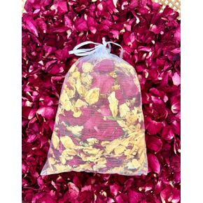 Rose Petal Sachet, 50g, Yellow and Red Mixed Flowers, Plant Accessory