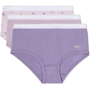 Memoi Girls '3 Pair Pack Beavide Lavender Floral Breaks