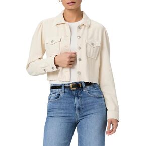 PAIGE Women's Cropped Pacey Jacket with Raw Hem