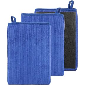 3 حزمة Clay Mitt Auto التفاصيل المتوسطة الصلصال الصلصال قفاز البديل ، قفاز قفاز قفاز قفاز للسيارة للسيارة للتفاصيل والتلميع