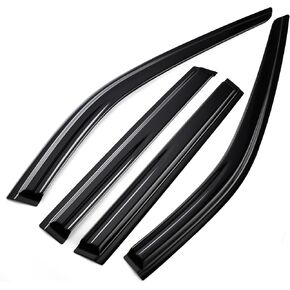 Tape on Wind Noise Reduction Rain Guards for Nissan Rogue 2021-2024 S, SV, SL, 4-Piece Side Window Visors, UV Resistant & Weatherproof, No Drill Installation
