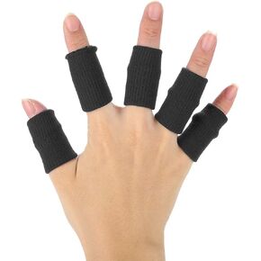 ZJchao 10Pcs/Set Finger Sleeves Support,Finger Protector Brace Sports Aid Arthritis Band Wraps for Basketball, Tennis,Baseball,Cricket, Volleyball, Badminton, Boating