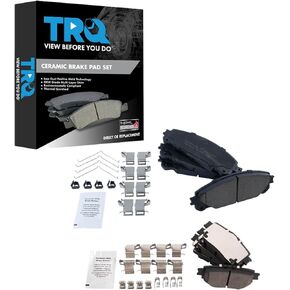 TRQ Brake Pads Ceramic Compatible with 2020-2022 Toyota Highlander 2021-2022 Sienna