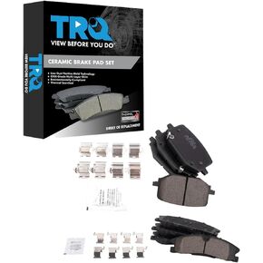 TRQ Brake Pads Ceramic Compatible with 2013-2019 Ford Police Interceptor Utility