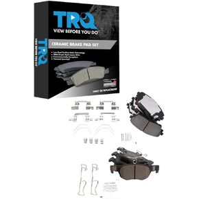 TRQ Brake Pads Ceramic Compatible with 2019-2021 Mazda 3