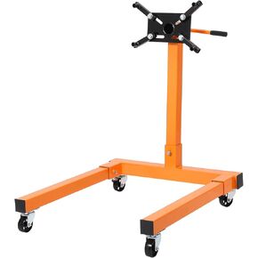 Engine Stand,Rotating Engine Stand with Folding Steel Construction, 4-Caster Base&4 Adjustable Arms,Motor Hoist Dolly Mover Jack for Auto Repair & Vehicle Maintenance 1300 LBS