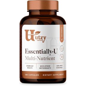 Essentially-U Multi-Nutrient | Whole Food Antioxidants + Chelated Minerals for Everyday Health | 180 Capsules
