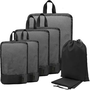 BeeGreen Packing Cubes for Travel, Travel Must Have for Women Men, Travel Accessories for Suitcase Backpack, Packing Luggage Organizers with Shoe Bag