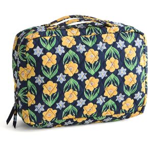 Vera Bradley Premium Cotton Lay Flat Travel Organizer, Daffodils