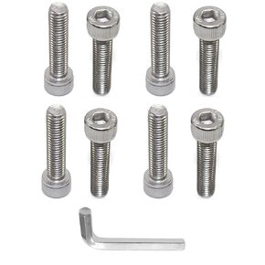 8 PCS 1002-53-B ، 1002-48-B مسامير طويلة مع 1 PC Key Allen ، 1002-53 سبيكة الفولا