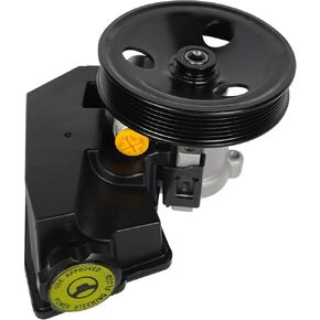Power Steering Pump with Pulley compatible with Jeep Cherokee Wrangler TJ 1996-2003 replace 20-38771 52087871 Power Assist Pump Assembly