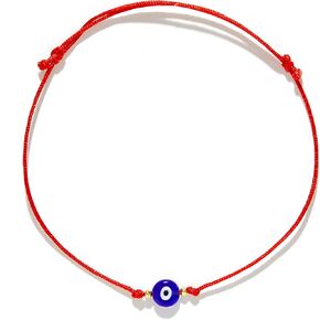 Zeytin 2pcs Evil Eye Bracelets, Red String Bracelet Protection, Evil Eye Bracelet for Women, Red Bracelet for Men, Pulsera Mal De Ojo Turco, Evil Eye Bracelets Men