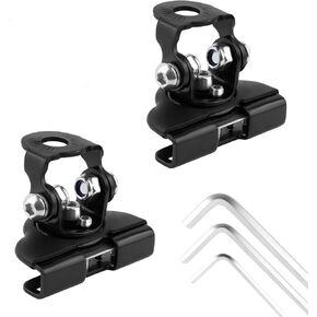 2PCS Light Bar Mounts with Hex Wrench,180°&60° Adjustable Ditch Light Brackets for Mounting LED Light Bar,No-Drill Light Bar Mounting Brackets Off Road Accessories for Car,Truck