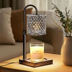 Candle Warmer Lamp with Timer Dimmer Adjustable Height, Candle Warmer with 2 Bulbs for Jar Candles, Home Decor, Birthday Gifts for Women