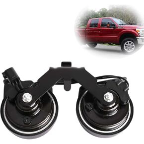 MITZONE Horn Assembly With Bracket Compatible with 2011-2016 Ford F-250 F-350 Super Duty King Ranch Lariat Platinum XL XLT 6.2L 6.7L V8 BC3Z-13832-A