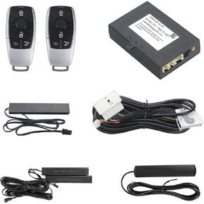EASYGUARD Plug Play Smart Key PKE keyless Entry fit for 2014+ Benz A B C E S Class GLA GLC FBS4 with Factory OEM Push Start Button & Comfort Access (ESW31201-N-PP-BE24)