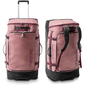 eagle creek Cargo Hauler XT 90L Rolling Duffle Bag with Wheels, Telescoping Handle and Stowable Backpack Straps, Lockable U-Lid & Quick-Access Pocket, Earth Red - 29"