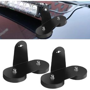 Magnetic Light Bar Mount No Drilling Waterproof Powerful Sucker Holder Roof Hood Holder for LED Pods Straight Curved Quad Row Light Bar 2PCS