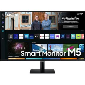SAMSUNG 32" M50B Series FHD Smart Monitor w/Streaming TV, 4ms, 60Hz, HDMI, HDR10, Watch Netflix, YouTube and More, Slimfit Camera, IoT Hub, Mobile Connectivity, 2022, LS32BM501ENXZA, White