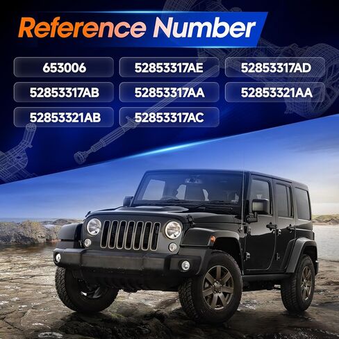 Front Drive Shaft Prop Shaft Driveshaft Assembly Fit for Jeep JK JL Wrangler 2012-2017 3.6L Manual Trans| JK Wrangler 2007-2011 3.8L, OE 52853317AE in Kuwait