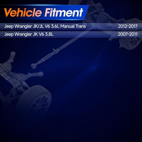 Front Drive Shaft Prop Shaft Driveshaft Assembly Fit for Jeep JK JL Wrangler 2012-2017 3.6L Manual Trans| JK Wrangler 2007-2011 3.8L, OE 52853317AE in Kuwait