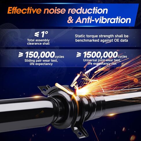 Front Drive Shaft Prop Shaft Driveshaft Assembly Fit for Jeep JK JL Wrangler 2012-2017 3.6L Manual Trans| JK Wrangler 2007-2011 3.8L, OE 52853317AE in Kuwait