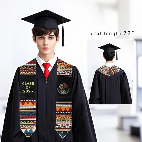 فئة 2025 التخرج سرق Sash & Flag التخرج الكلاسيكي سرق لمدرسة الثانوية والكليات والجامعة خريجي الجامعة in Kuwait