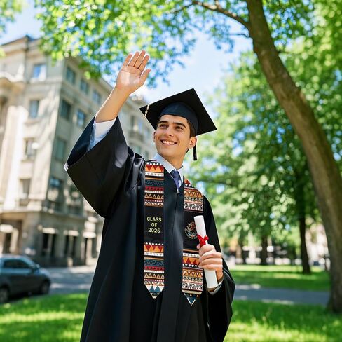 فئة 2025 التخرج سرق Sash & Flag التخرج الكلاسيكي سرق لمدرسة الثانوية والكليات والجامعة خريجي الجامعة in Kuwait