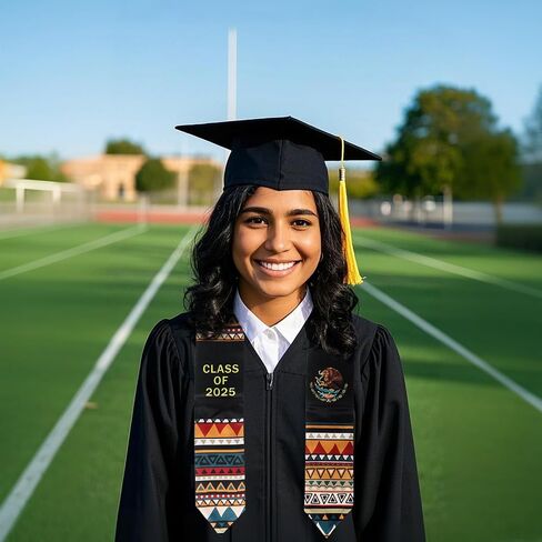فئة 2025 التخرج سرق Sash & Flag التخرج الكلاسيكي سرق لمدرسة الثانوية والكليات والجامعة خريجي الجامعة in Kuwait