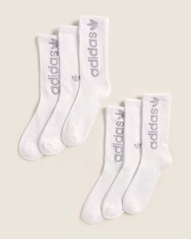 adidas Men's Athletic Crew Socks (6-Pack) Steel/White/Royal … in Saudi Arabia