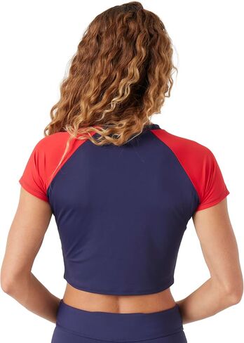 Nautica للسيدات Rashguard-سريع الجفاف ، UPF+، قميص السباحة ، حمام السباحة ، الشاطئ ، المشي لمسافات طويلة ، اليوغا ، الكرة الطائرة in Saudi Arabia