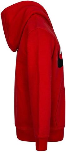 Nike Boys' Sportswear Club Pullover Hoodie (Regular and Extended) (White/Camelia, S) in Saudi Arabia