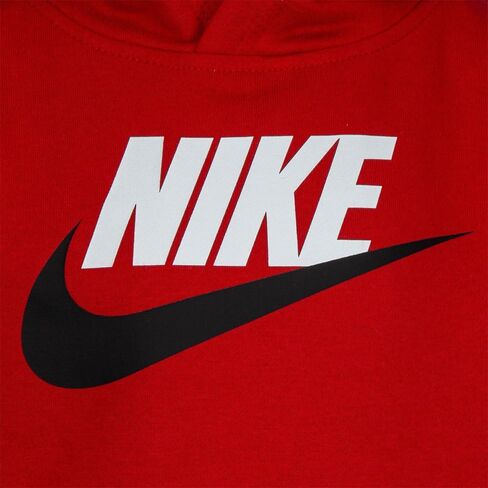 Nike Boys' Sportswear Club Pullover Hoodie (Regular and Extended) (White/Camelia, S) in Saudi Arabia