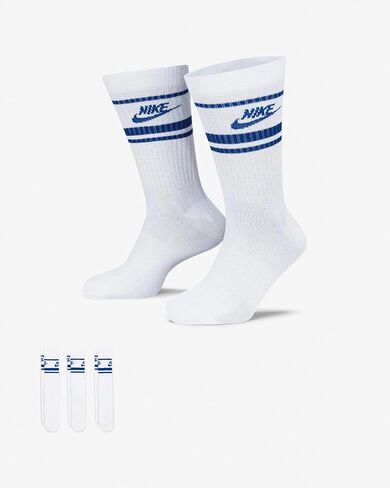 جوارب Nike Move to Zero اسود/ابيض للرجال طاقم مقاس XL, أسود, XL in Kuwait