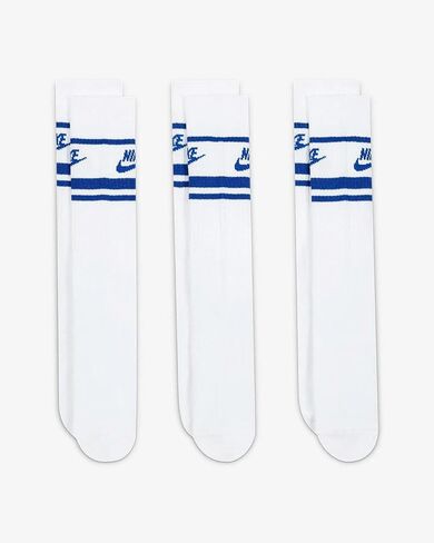 جوارب Nike Move to Zero اسود/ابيض للرجال طاقم مقاس XL, أسود, XL in Kuwait