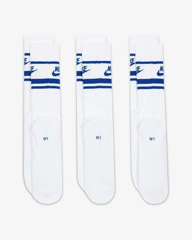 جوارب Nike Move to Zero اسود/ابيض للرجال طاقم مقاس XL, أسود, XL in Kuwait