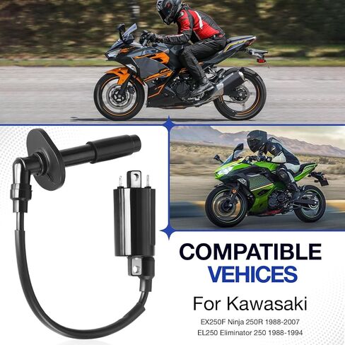Coil Coil و Spark Clop Cap لـ Kawasaki EX250F Ninja 250R 1988-2007 EL250 250 1988-1994 in Saudi Arabia
