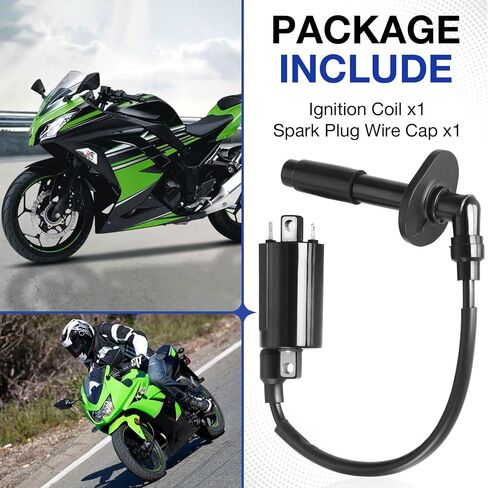 Coil Coil و Spark Clop Cap لـ Kawasaki EX250F Ninja 250R 1988-2007 EL250 250 1988-1994 in Saudi Arabia
