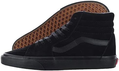 حذاء رياضي رجالي من Vans Sk8-hi Lite, أسود وأبيض, 8 Women/6.5 Men in Kuwait