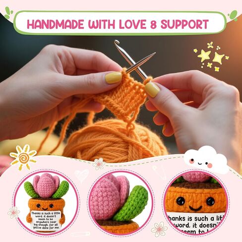 Funny Leaving Gifts for Women Men | Crochet Succulent with Humor Message | Cute Office Desk Decor, Novelty Coworker Friend Farewell Retirement Gag Gift Heartbreak,Goodbye Breakup in Saudi Arabia